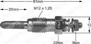 Delphi HDS254 - Подгревна свещ vvparts.bg