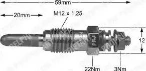 Delphi HDS258 - Подгревна свещ vvparts.bg