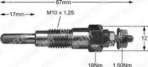 Delphi HDS283 - Подгревна свещ vvparts.bg