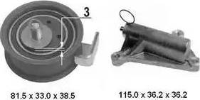 Delphi KDB464 - Комплект ангренажен ремък vvparts.bg