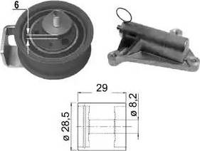 Delphi KDB405 - Комплект ангренажен ремък vvparts.bg