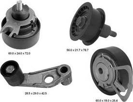 Delphi KDB359 - Комплект ангренажен ремък vvparts.bg