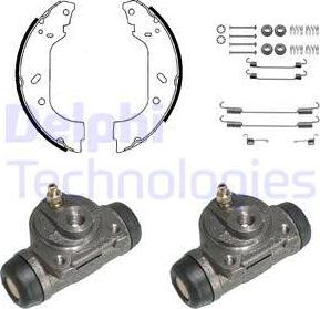 Delphi KP906 - Комплект спирачна челюст vvparts.bg