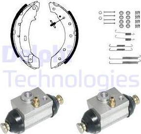 Delphi KP929 - Комплект спирачна челюст vvparts.bg