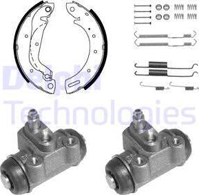 Delphi KP976 - Комплект спирачна челюст vvparts.bg