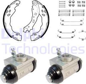 Delphi KP1146 - Комплект спирачна челюст vvparts.bg