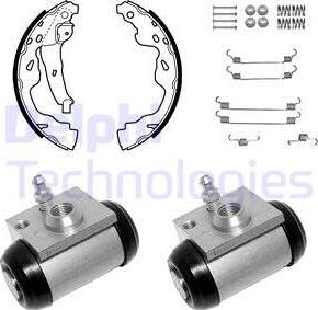 Delphi KP1114 - Комплект спирачна челюст vvparts.bg