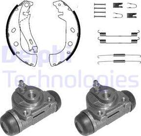 Delphi KP1116 - Комплект спирачна челюст vvparts.bg