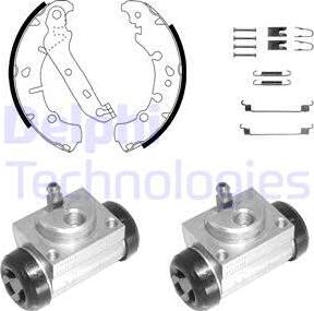 Delphi KP1118 - Комплект спирачна челюст vvparts.bg