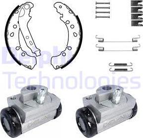 Delphi KP1126 - Комплект спирачна челюст vvparts.bg