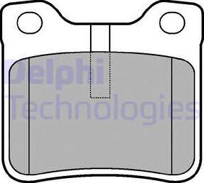 Delphi LP991 - Комплект спирачно феродо, дискови спирачки vvparts.bg