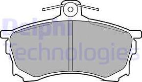 Delphi LP992 - Комплект спирачно феродо, дискови спирачки vvparts.bg