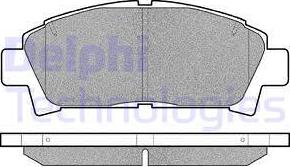 Delphi LP940 - Комплект спирачно феродо, дискови спирачки vvparts.bg