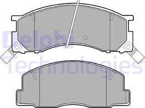 Delphi LP941 - Комплект спирачно феродо, дискови спирачки vvparts.bg