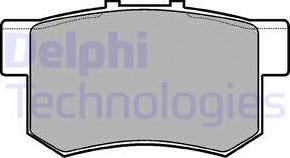 Delphi LP948 - Комплект спирачно феродо, дискови спирачки vvparts.bg