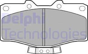Delphi LP951 - Комплект спирачно феродо, дискови спирачки vvparts.bg