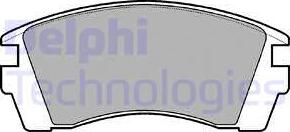Delphi LP952 - Комплект спирачно феродо, дискови спирачки vvparts.bg