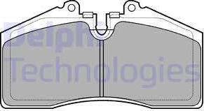 Delphi LP957 - Комплект спирачно феродо, дискови спирачки vvparts.bg