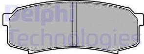 Delphi LP963 - Комплект спирачно феродо, дискови спирачки vvparts.bg