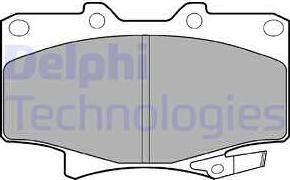 Delphi LP962 - Комплект спирачно феродо, дискови спирачки vvparts.bg