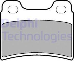 Delphi LP904 - Комплект спирачно феродо, дискови спирачки vvparts.bg