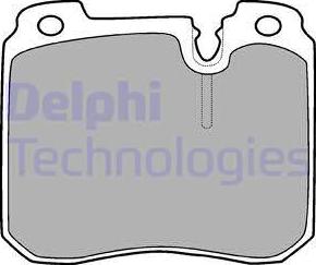 Delphi LP908 - Комплект спирачно феродо, дискови спирачки vvparts.bg