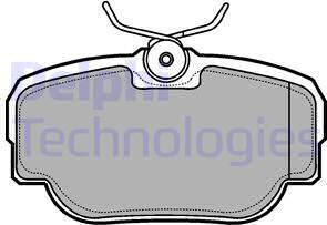 Delphi LP914 - Комплект спирачно феродо, дискови спирачки vvparts.bg