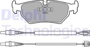 Delphi LP910 - Комплект спирачно феродо, дискови спирачки vvparts.bg