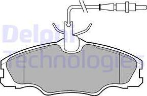 Delphi LP985 - Комплект спирачно феродо, дискови спирачки vvparts.bg