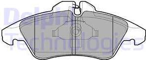 Delphi LP980 - Комплект спирачно феродо, дискови спирачки vvparts.bg