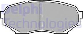 Delphi LP934 - Комплект спирачно феродо, дискови спирачки vvparts.bg