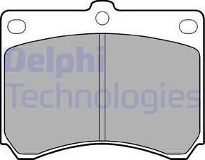 Delphi LP935 - Комплект спирачно феродо, дискови спирачки vvparts.bg