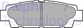 Delphi LP937 - Комплект спирачно феродо, дискови спирачки vvparts.bg