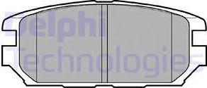 Delphi LP921 - Комплект спирачно феродо, дискови спирачки vvparts.bg