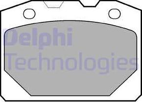 Delphi LP92 - Комплект спирачно феродо, дискови спирачки vvparts.bg