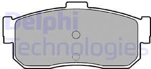 Delphi LP975 - Комплект спирачно феродо, дискови спирачки vvparts.bg