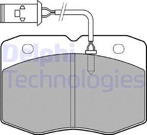 Delphi LP970 - Комплект спирачно феродо, дискови спирачки vvparts.bg