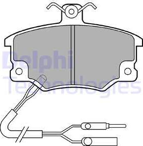 Delphi LP496 - Комплект спирачно феродо, дискови спирачки vvparts.bg