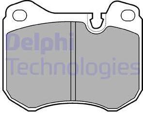 Delphi LP446 - Комплект спирачно феродо, дискови спирачки vvparts.bg