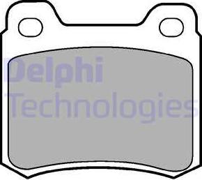 Delphi LP440 - Комплект спирачно феродо, дискови спирачки vvparts.bg