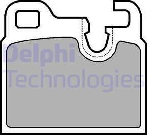 Delphi LP443 - Комплект спирачно феродо, дискови спирачки vvparts.bg