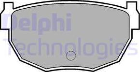 Delphi LP454 - Комплект спирачно феродо, дискови спирачки vvparts.bg