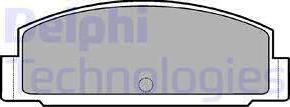 Delphi LP450 - Комплект спирачно феродо, дискови спирачки vvparts.bg