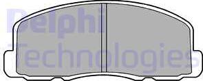 Delphi LP458 - Комплект спирачно феродо, дискови спирачки vvparts.bg
