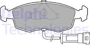 Delphi LP457 - Комплект спирачно феродо, дискови спирачки vvparts.bg