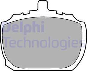 Delphi LP45 - Комплект спирачно феродо, дискови спирачки vvparts.bg