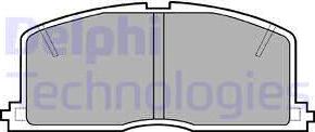 Delphi LP460 - Комплект спирачно феродо, дискови спирачки vvparts.bg