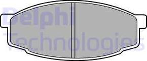 Delphi LP461 - Комплект спирачно феродо, дискови спирачки vvparts.bg