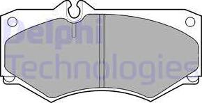 Delphi LP468 - Комплект спирачно феродо, дискови спирачки vvparts.bg