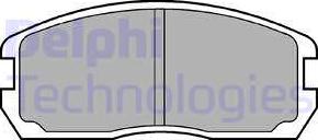 Delphi LP467 - Комплект спирачно феродо, дискови спирачки vvparts.bg